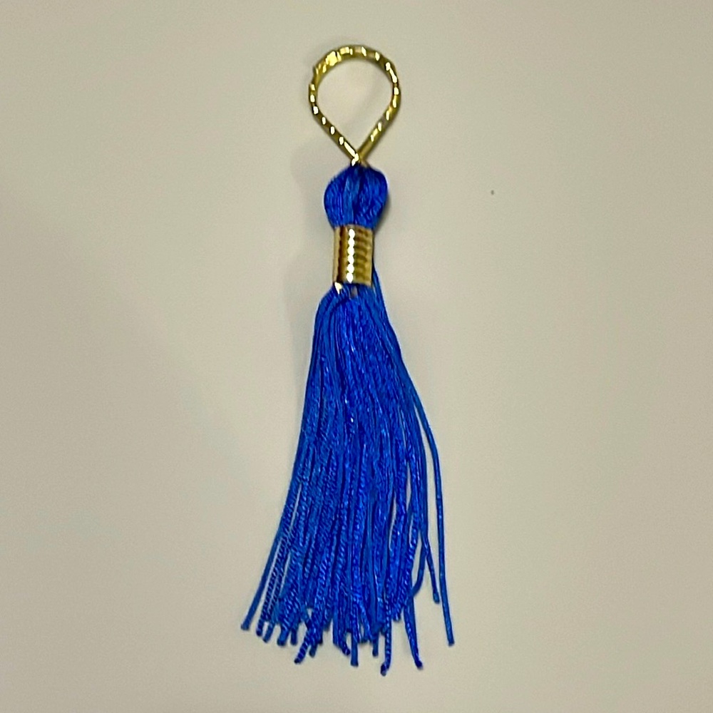 Blue Graduation Tassel keychain